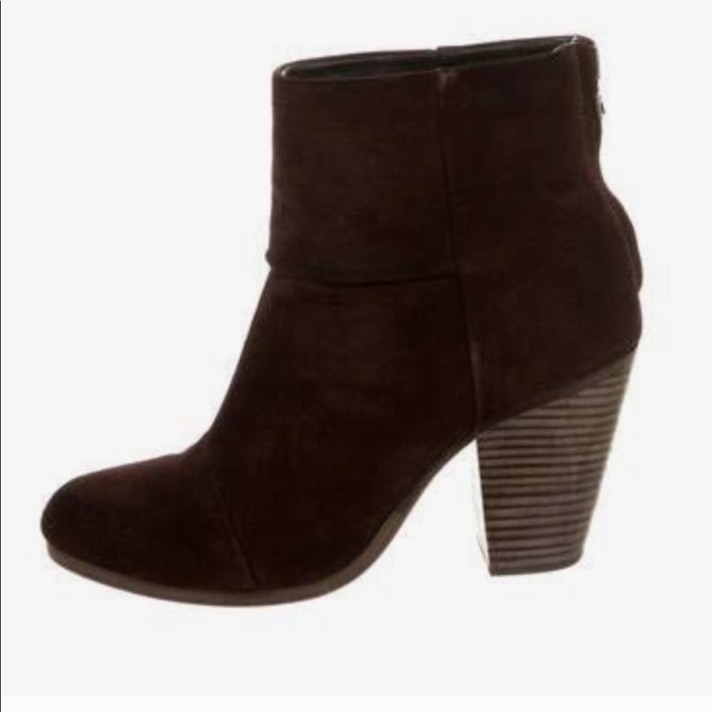 Rag & Bone Black Newbury Bootie Boot size 38
